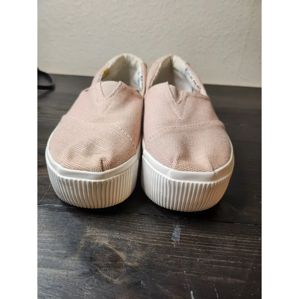 TOMS‎ Women Alpargata Boardwalk Cameo Rose Women's Espadrilles Size 5 1/2
